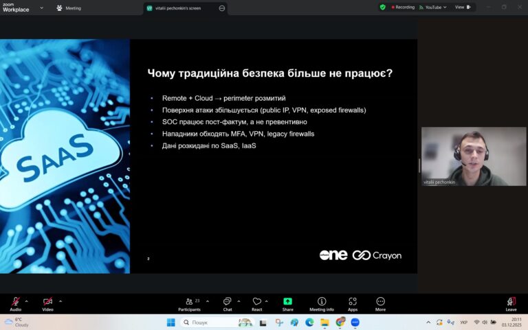 Лекція-семінар «Zero Trust і ролі автентифікації у моделі кіберзахисту майбутнього»