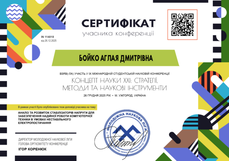 Студентські інновації в умовах енергетичної нестабільності