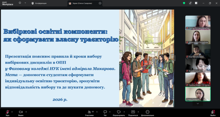 У коледжі стартувала кампанія з вибору навчальних дисциплін