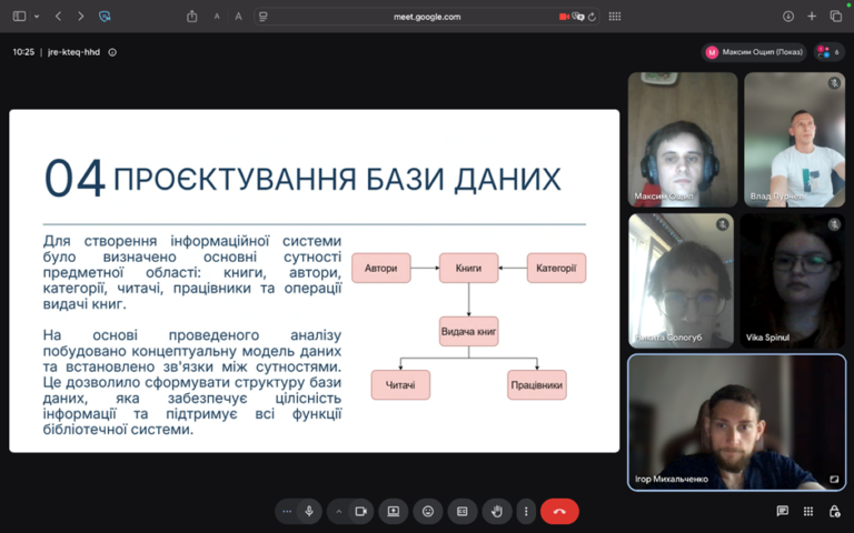 Захист навчальної  практики студентами 2-го курсу спеціальності F3 «Комп’ютерні науки»