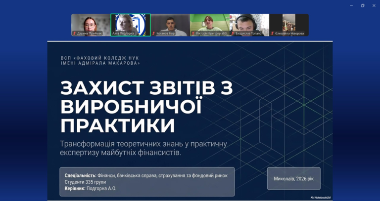 Захист звітів з виробничої практики студентів-фінансистів